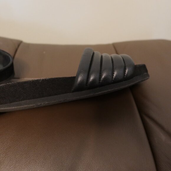 $430 Isabel Marant Hellea black lamb leather padded sandals size 36 with box - Picture 5 of 14